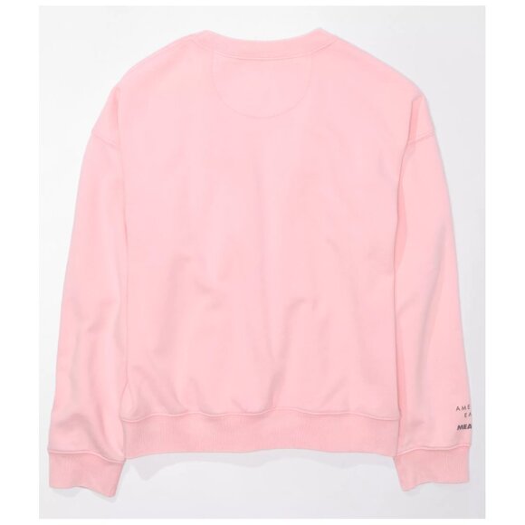 American Eagle x Mean Girls Crew Neck Sweatshirt | On Wednesday We Wear Pink - Picture 2 of 10
